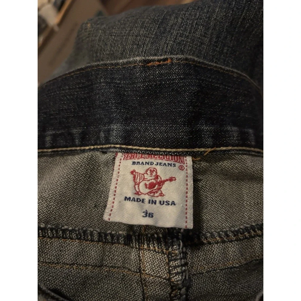 Men's VTG True‎ Religion Bobby Big T Jeans Size 36x33 Y2K Denim Boot